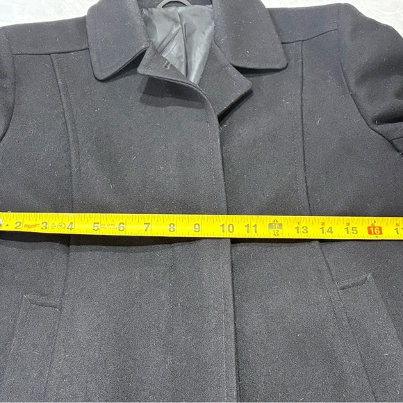Anchor Uniform Car Coat Women Size Small Reg Black Single Breasted Wool - Picture 7 of 7
